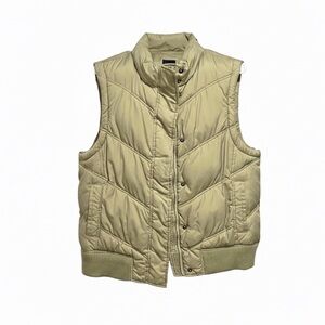GAP Olive Quilted Vest Size Large